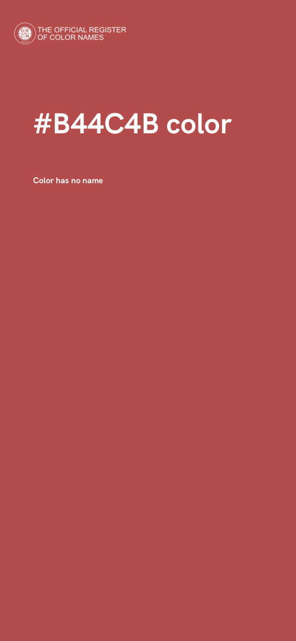 #B44C4B color image