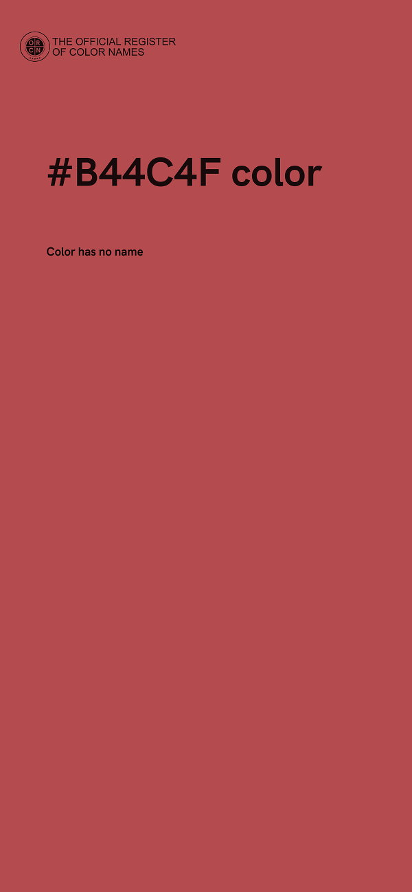 #B44C4F color image