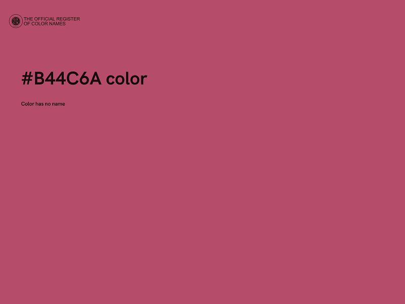 #B44C6A color image