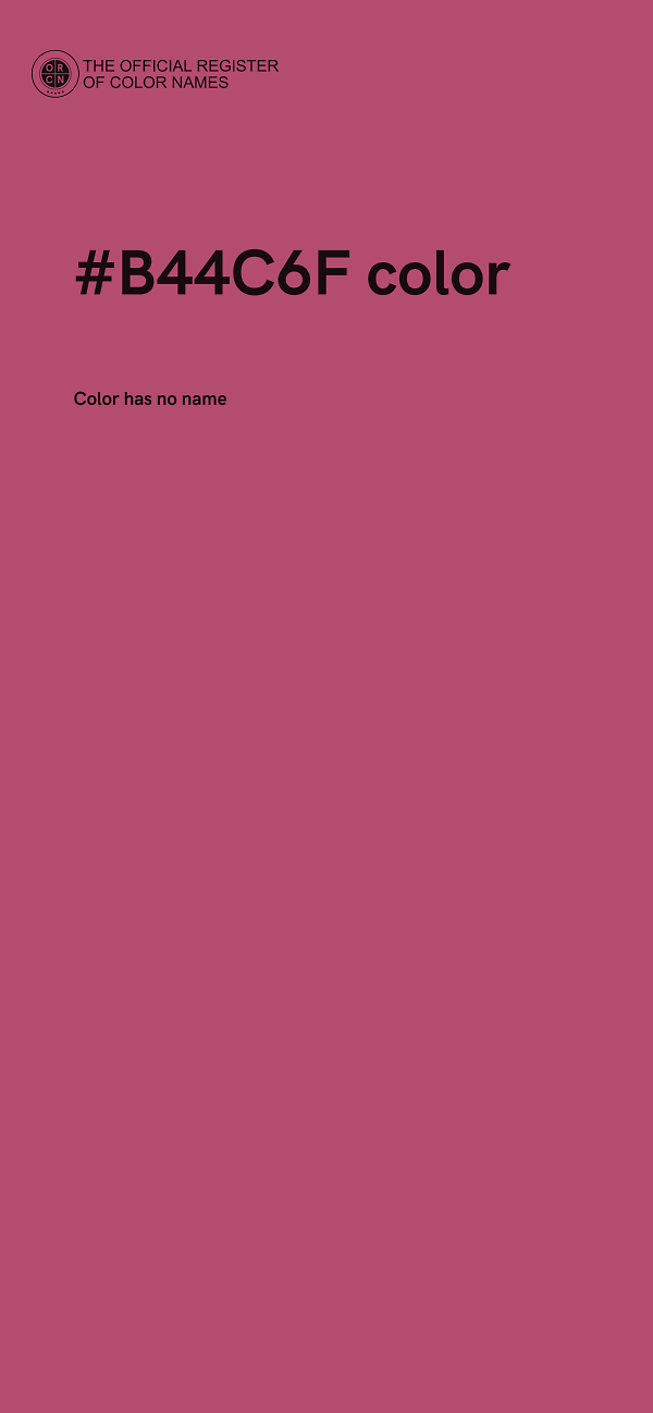 #B44C6F color image