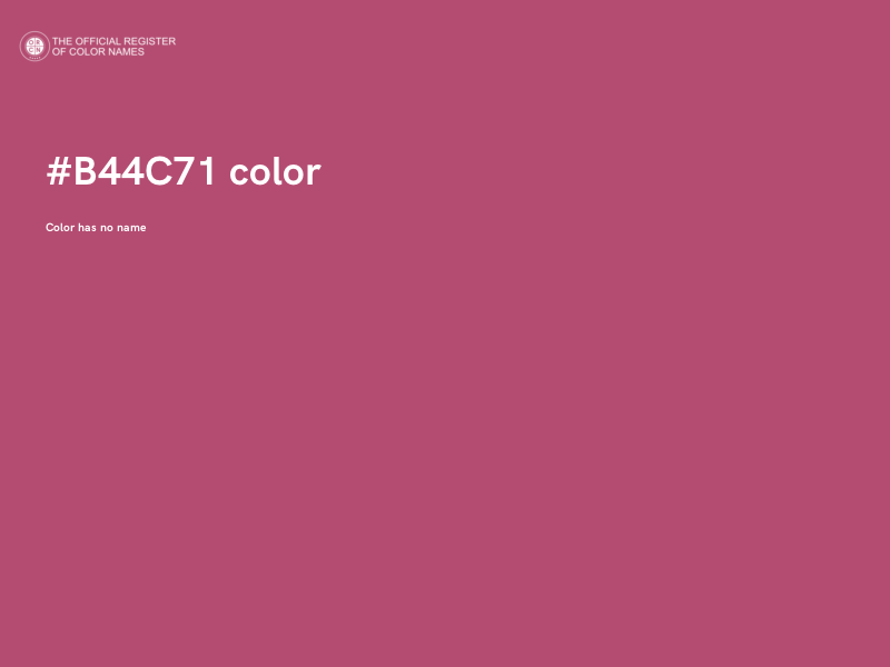 #B44C71 color image