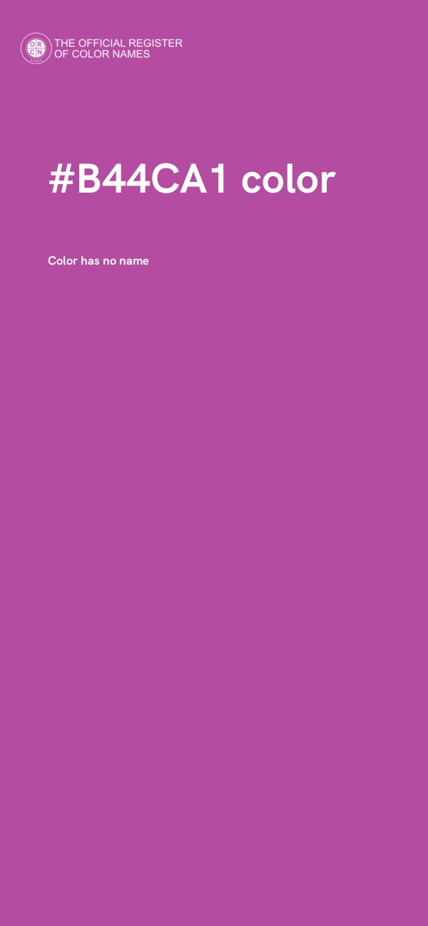 #B44CA1 color image