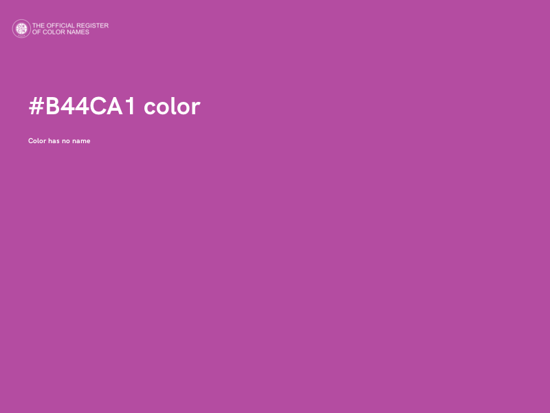 #B44CA1 color image