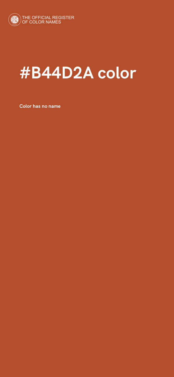 #B44D2A color image
