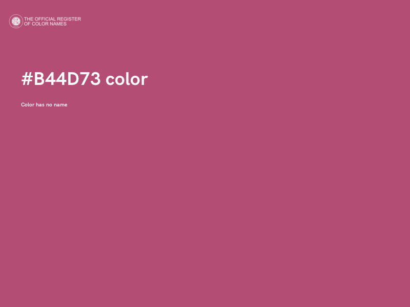 #B44D73 color image