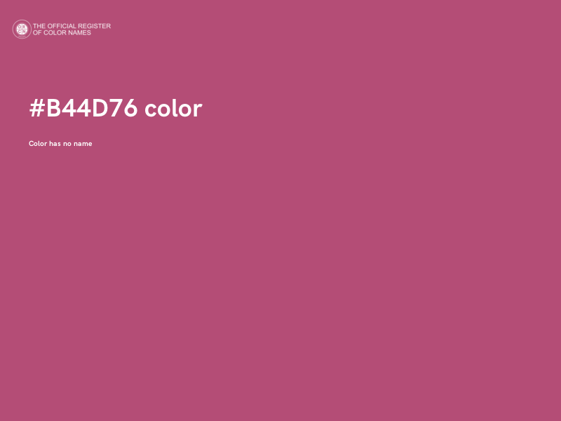 #B44D76 color image