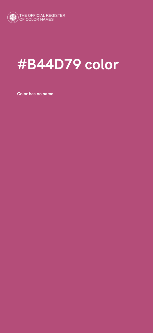#B44D79 color image