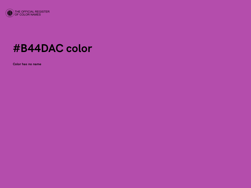 #B44DAC color image