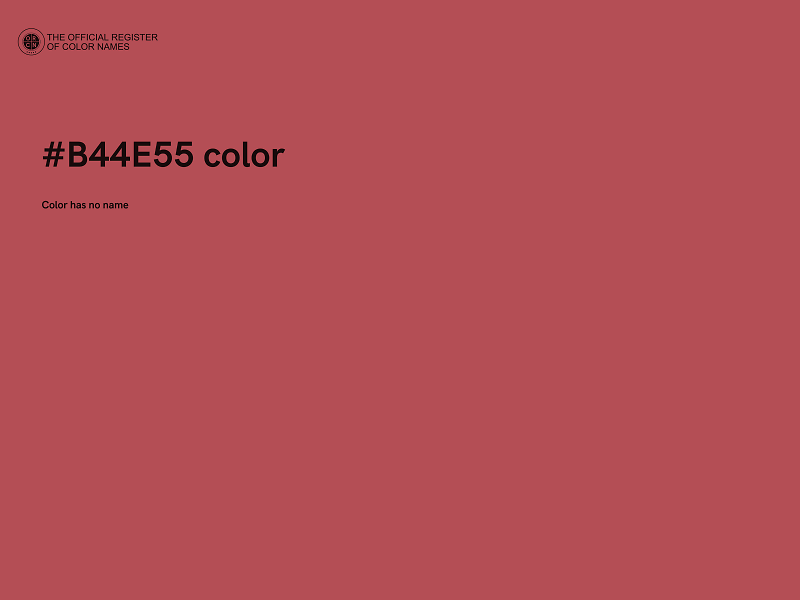 #B44E55 color image