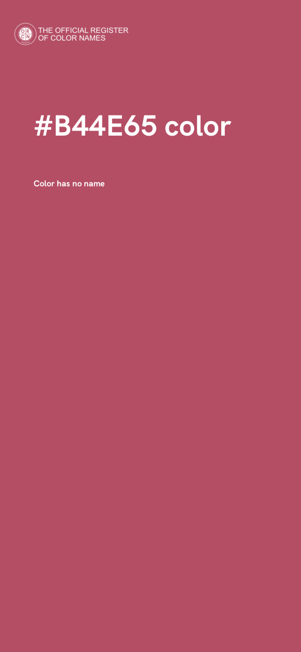 #B44E65 color image