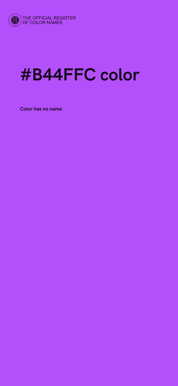 #B44FFC color image
