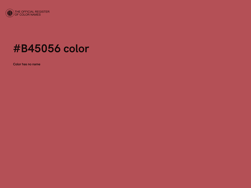 #B45056 color image