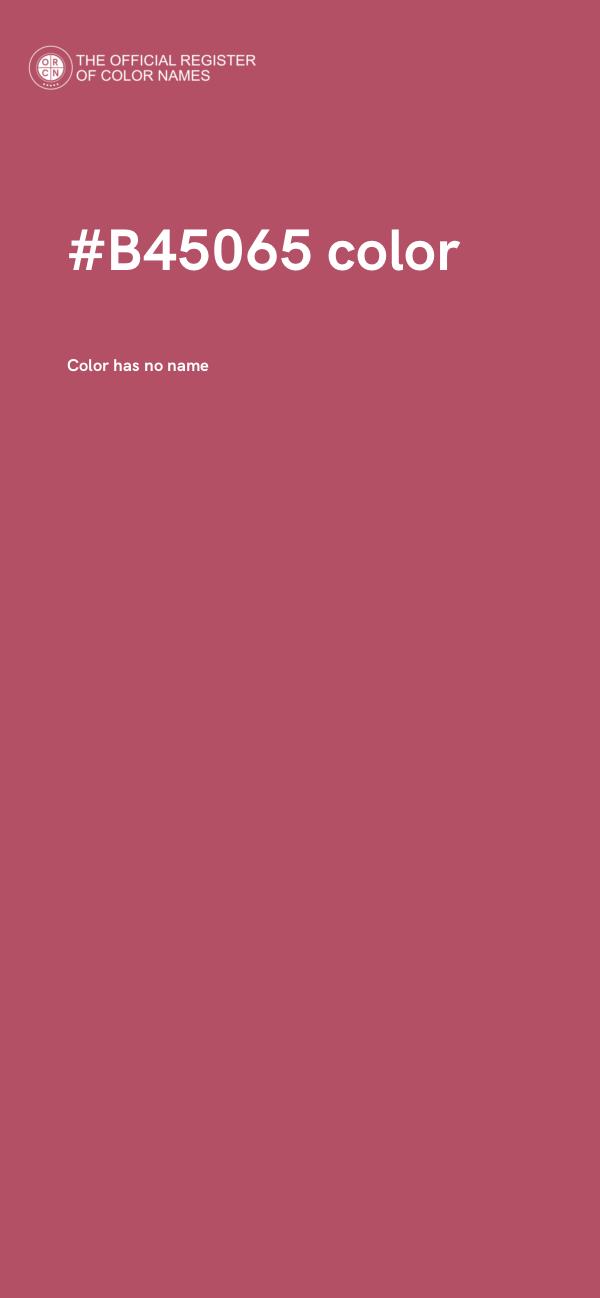 #B45065 color image