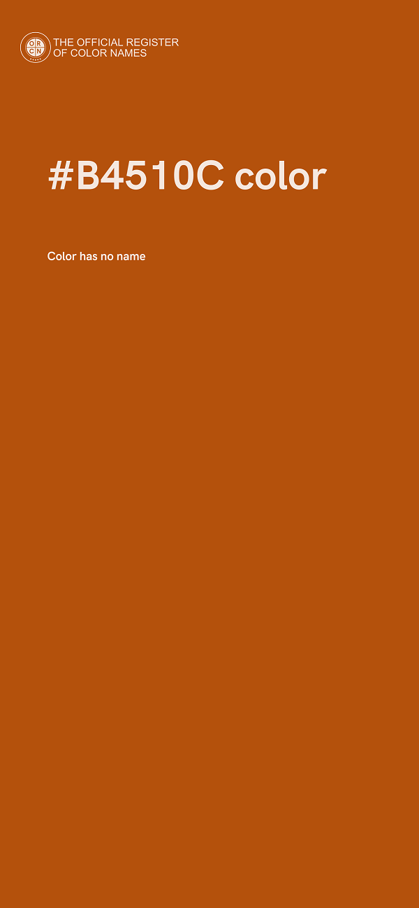 #B4510C color image