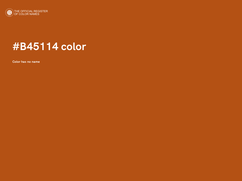 #B45114 color image