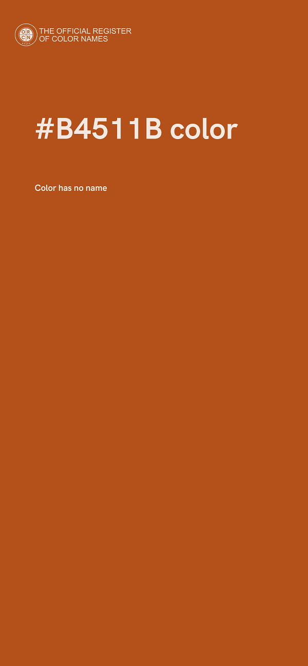 #B4511B color image