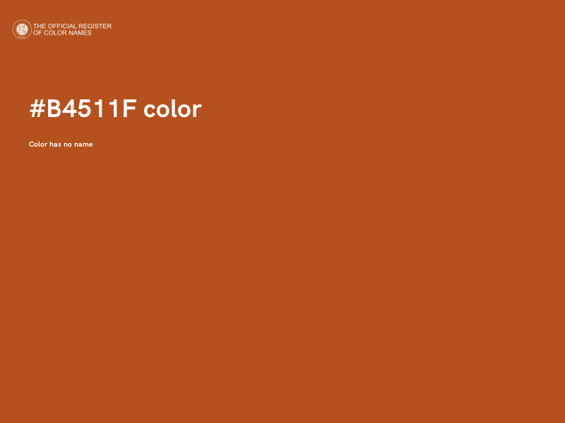 #B4511F color image