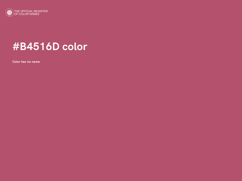 #B4516D color image