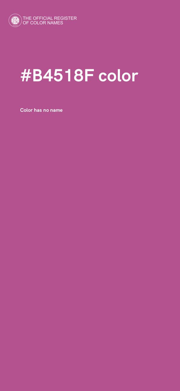 #B4518F color image