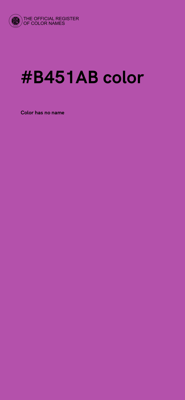 #B451AB color image