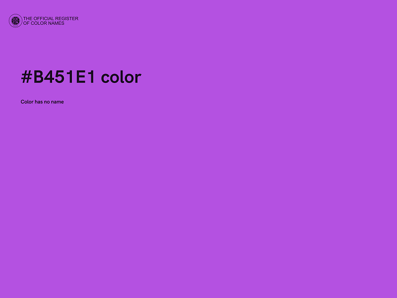 #B451E1 color image