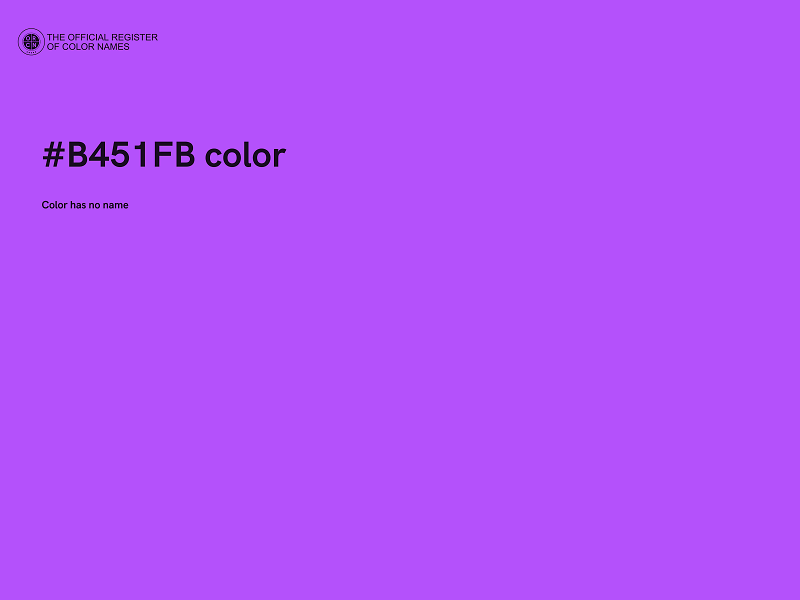 #B451FB color image