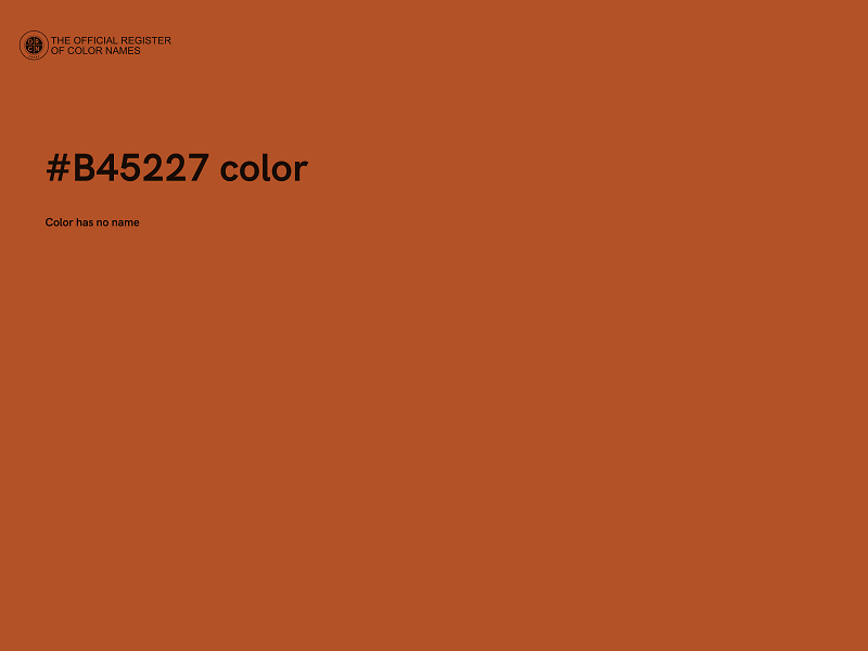 #B45227 color image