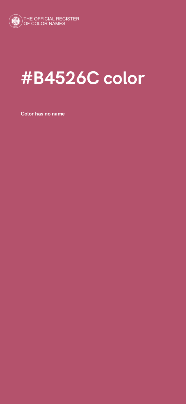 #B4526C color image