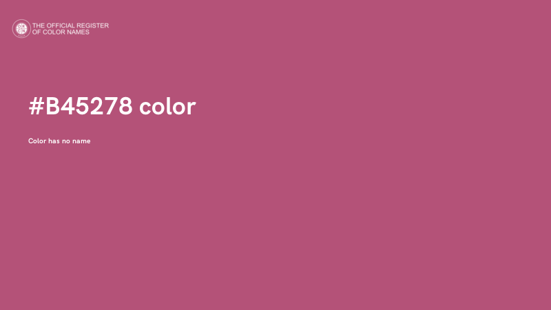 #B45278 color image