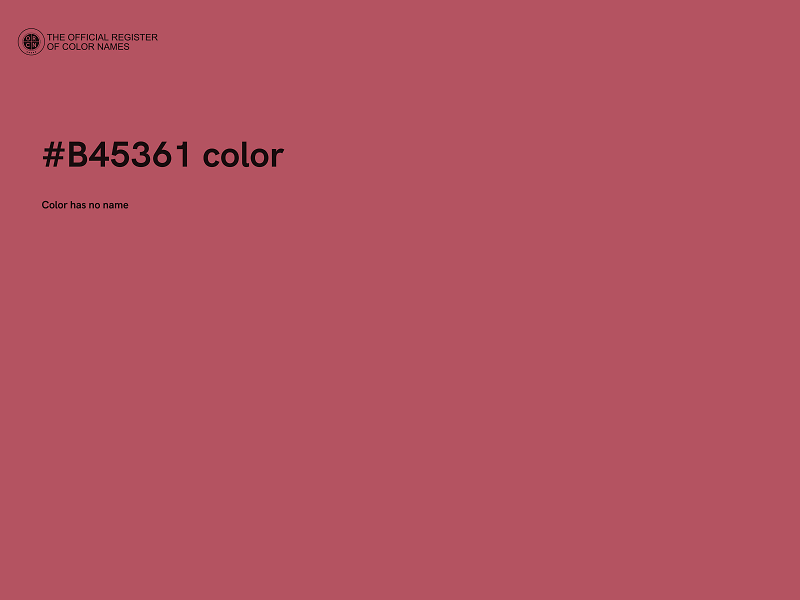 #B45361 color image