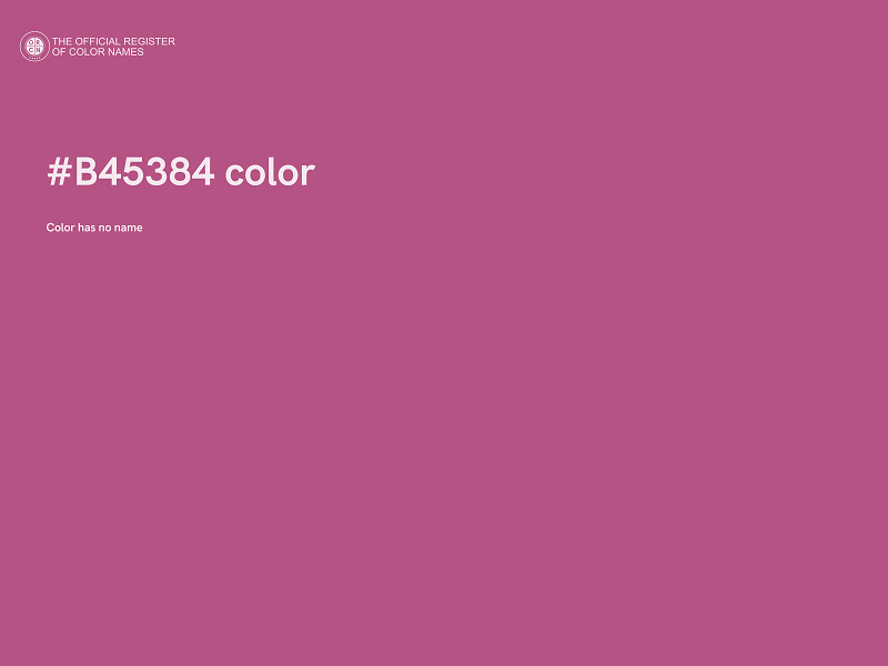 #B45384 color image
