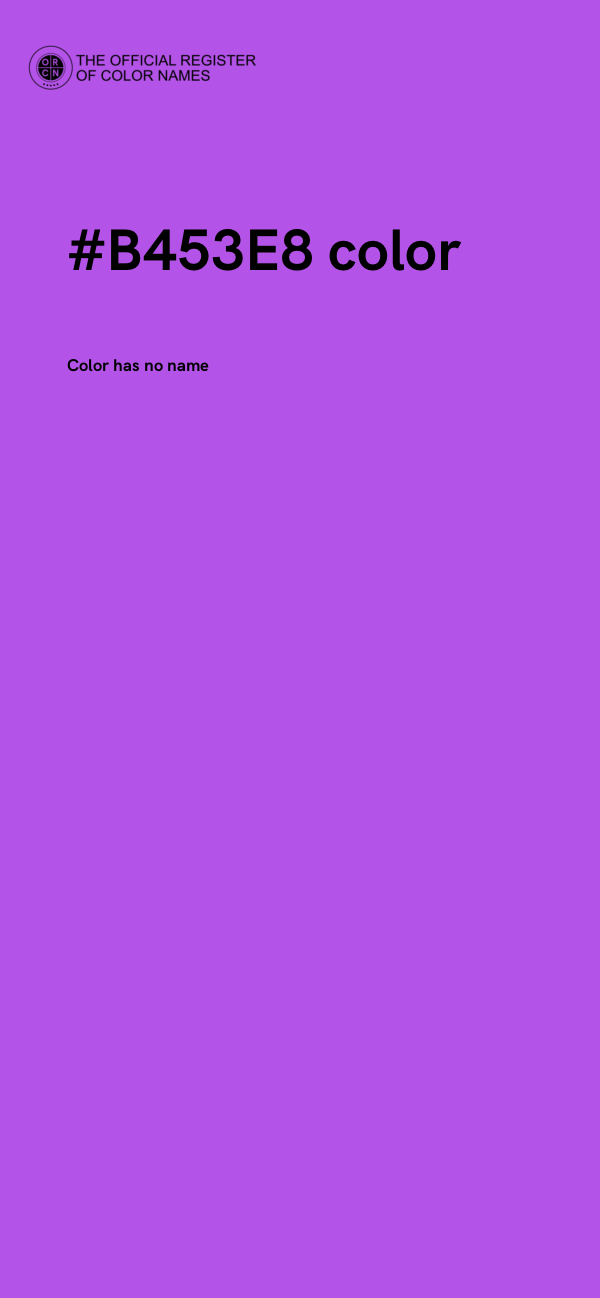 #B453E8 color image