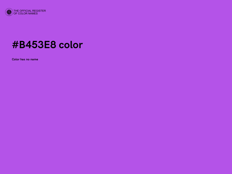 #B453E8 color image