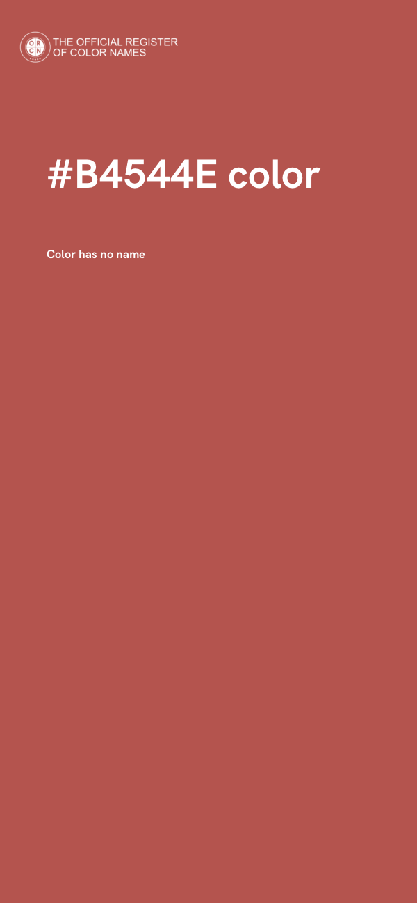 #B4544E color image