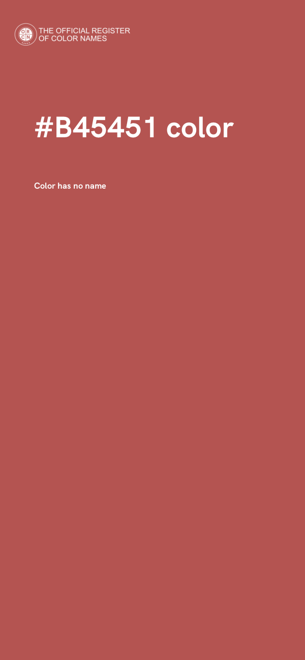 #B45451 color image