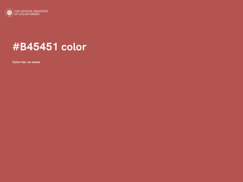 #B45451 color image