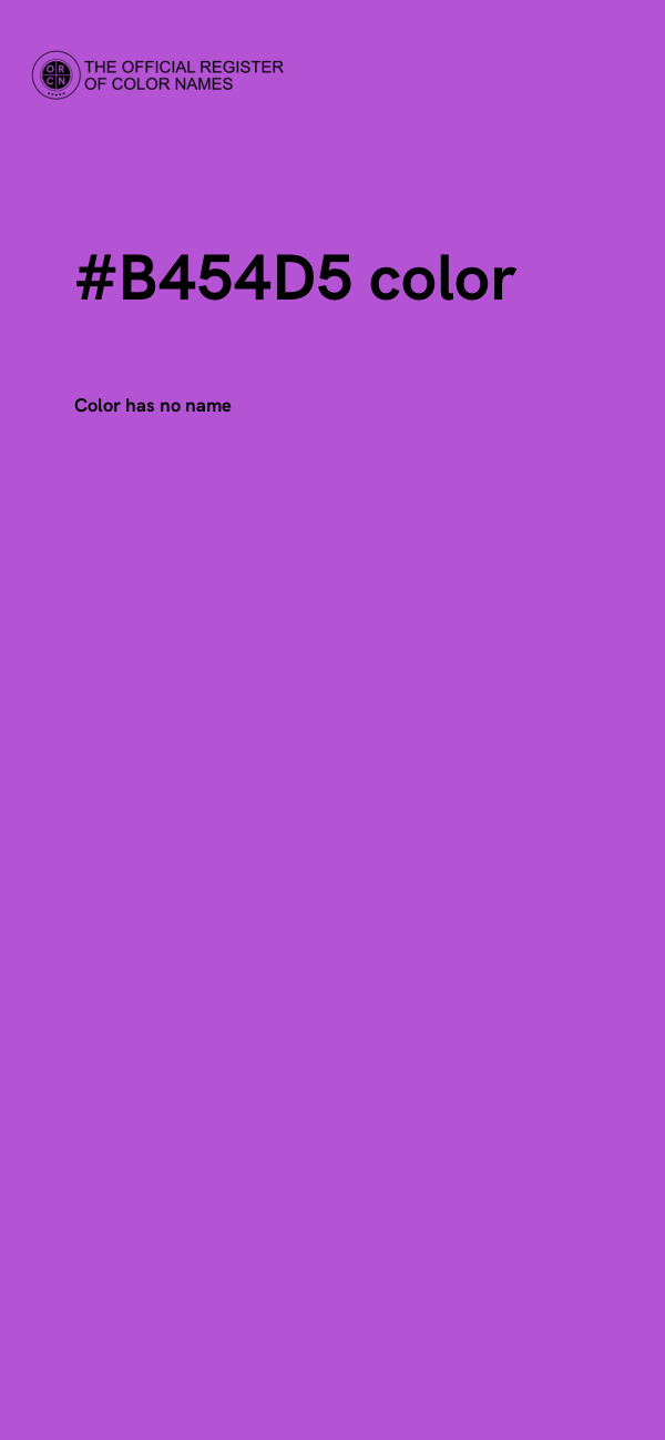 #B454D5 color image