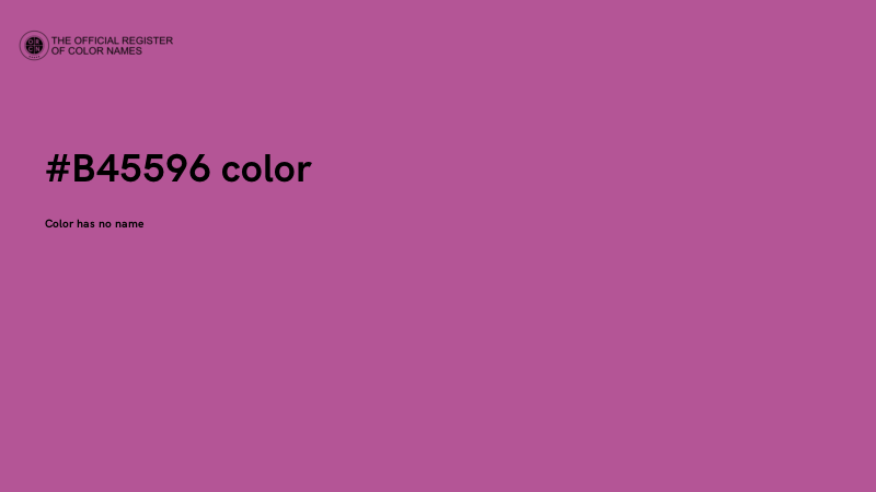#B45596 color image