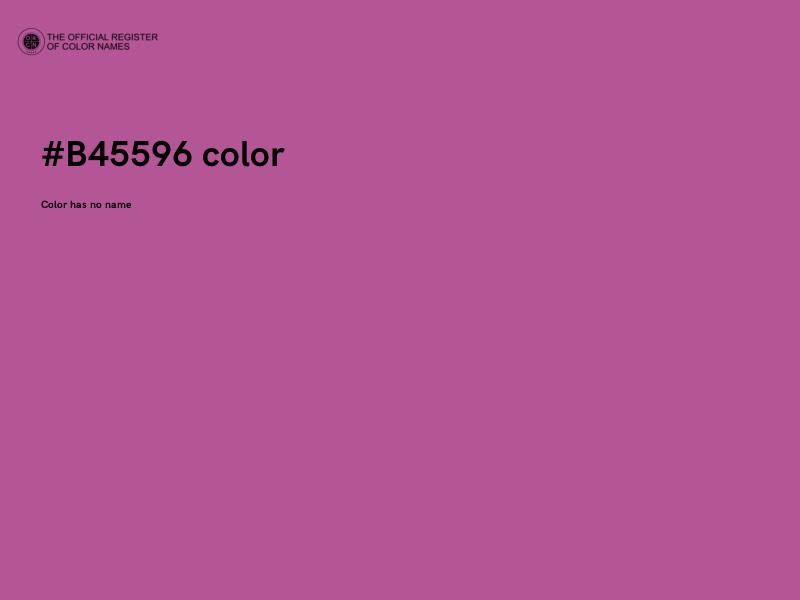 #B45596 color image