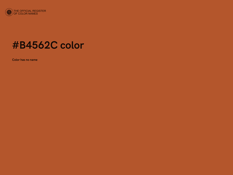 #B4562C color image