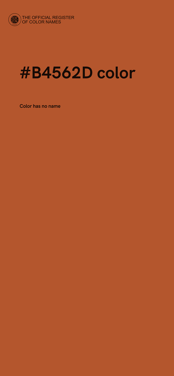 #B4562D color image