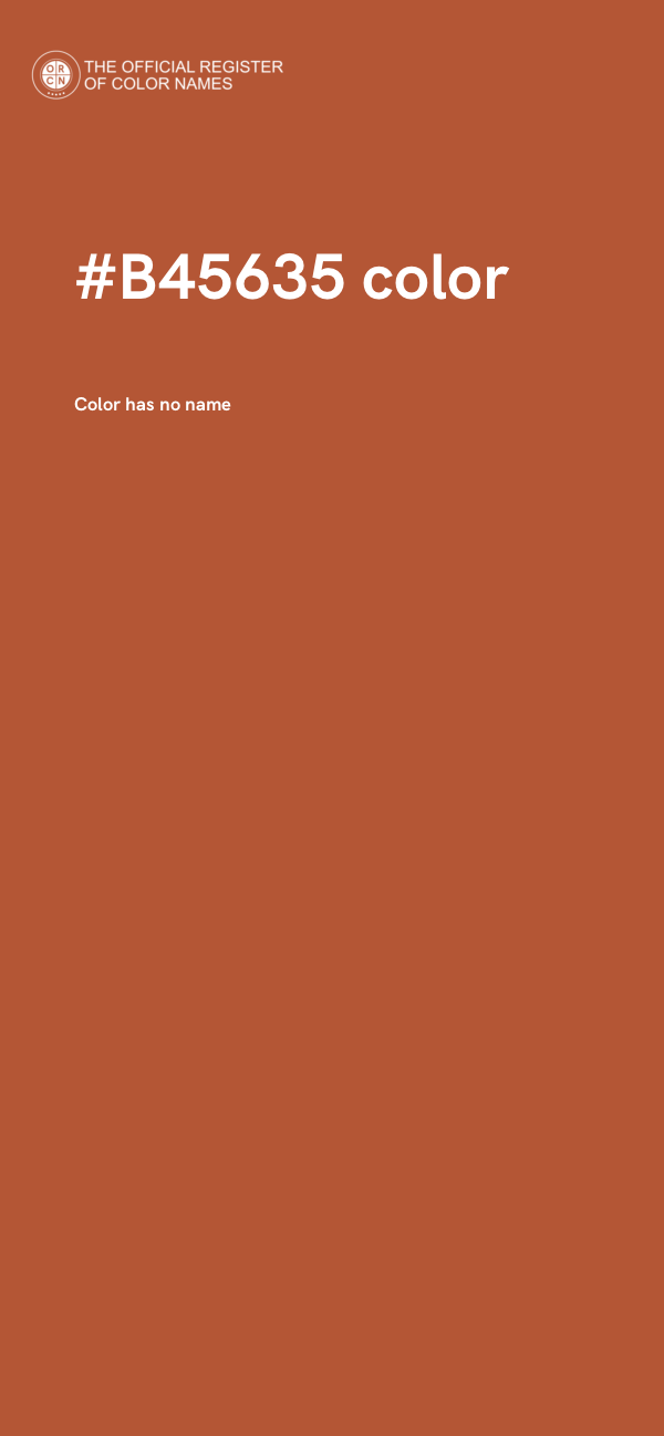 #B45635 color image
