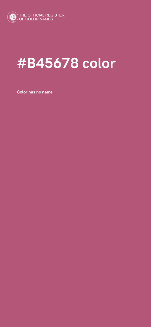 #B45678 color image