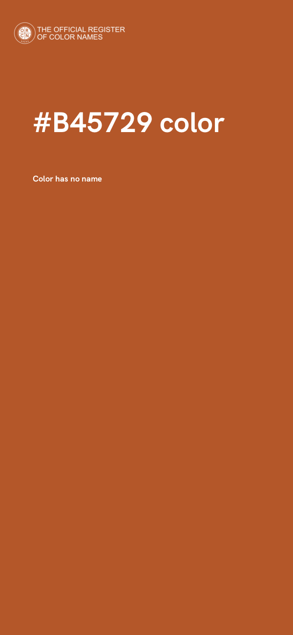 #B45729 color image