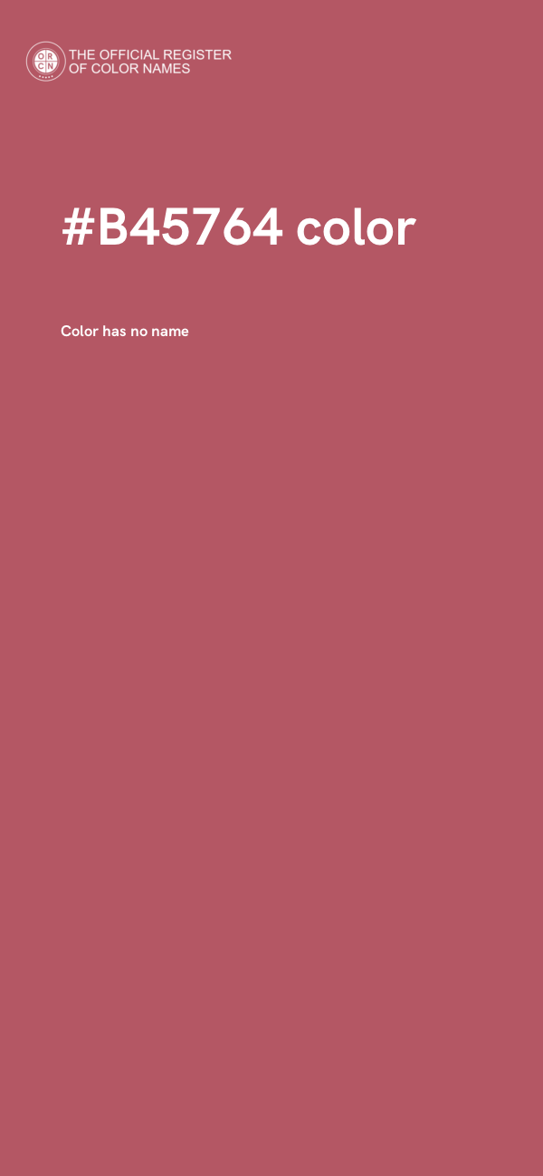 #B45764 color image