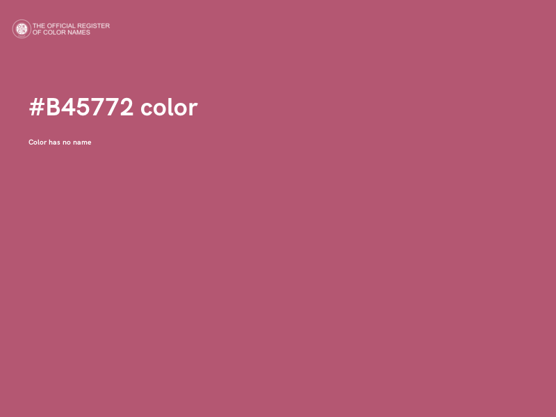 #B45772 color image
