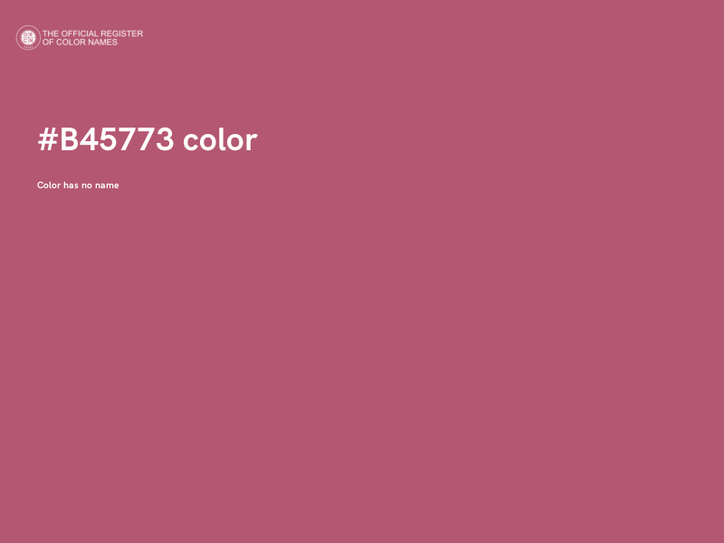 #B45773 color image