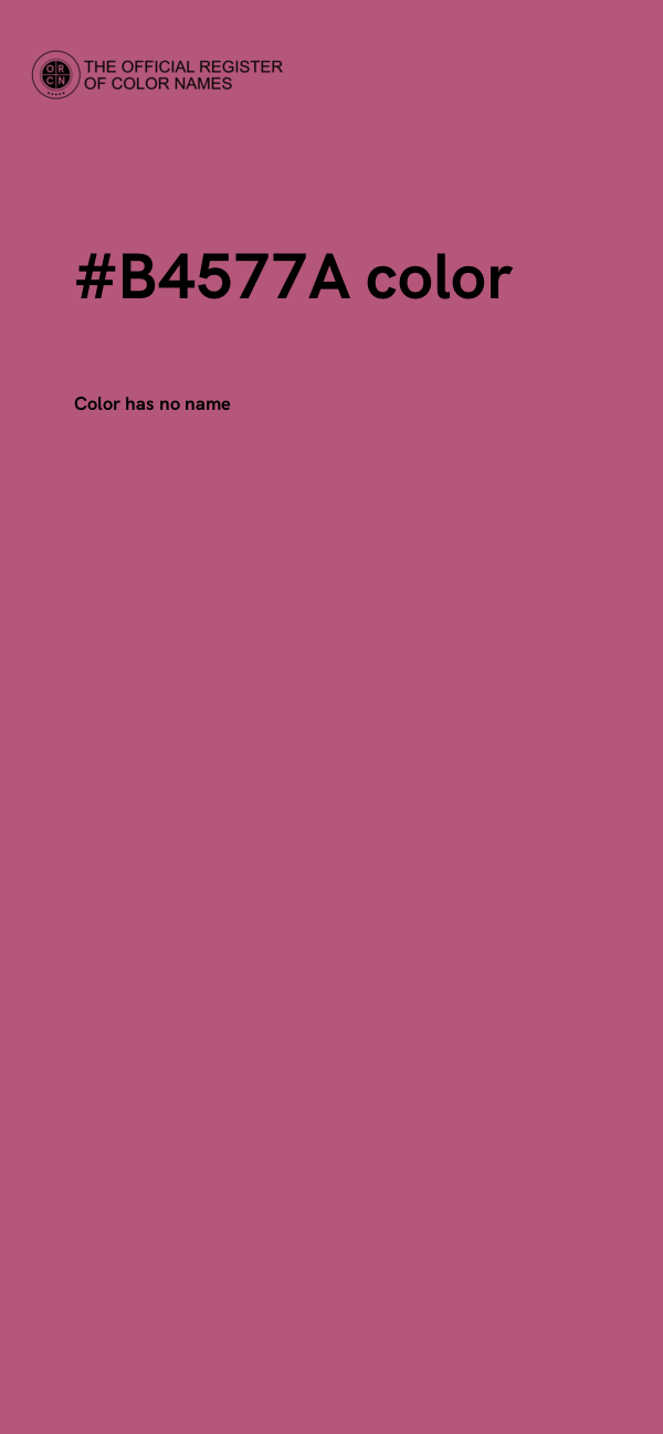#B4577A color image