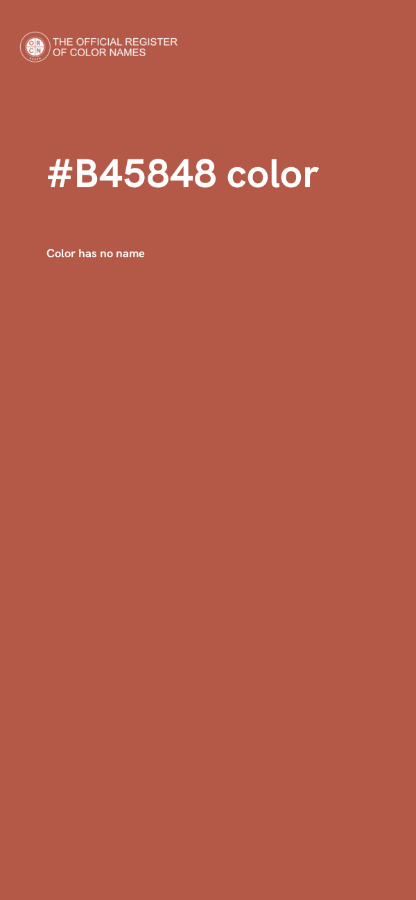 #B45848 color image