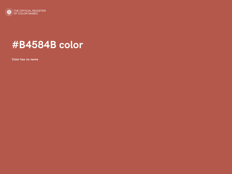 #B4584B color image